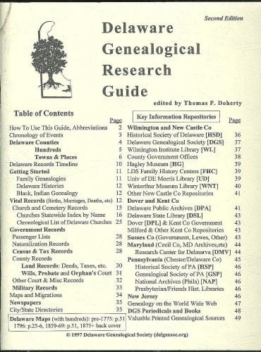 Delaware Genealogical Research Guide