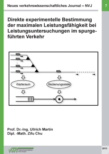 Neues verkehrswissenschaftliches Journal NVJ - Ausgabe 7 Direkte experimentelle Bestimmung der maximalen Leistungsfähigkeit bei Leistungsuntersuchungen im spurgeführten Verkehr