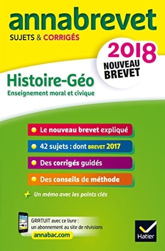 Histoire, Géographie, EMC 3 Sujets & corrigés