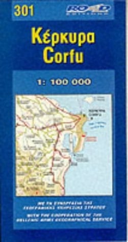 Map of Kerkyra (Corfu)