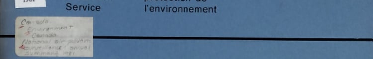 National Air Pollution Surveillance Annual Summary for 1981