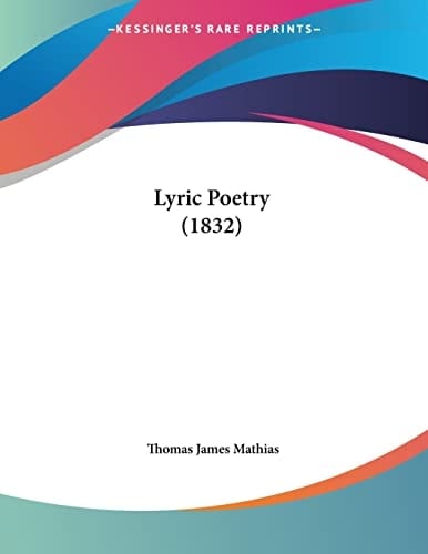 Lyric Poetry (1832)