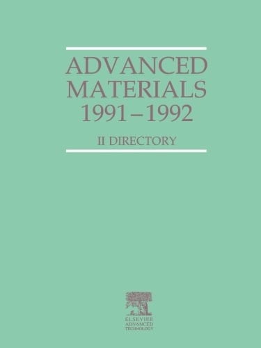 Advanced Materials, 1991-1992: Directory
