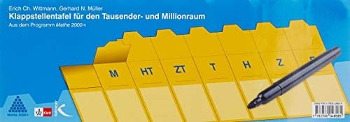 Handbuch produktiver Rechenübungen Klappstellentafel für den Tausender- und Millionraum : aus dem Programm Mathe 2000. ...