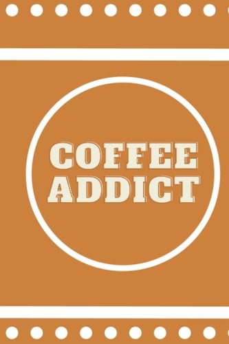 Funny Notebook - Coffee addict notebook / Lined Notebook / Coffee notebook