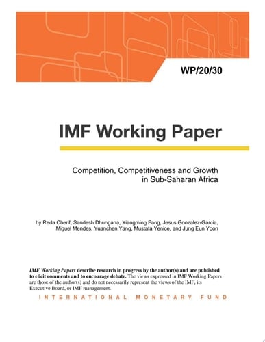Competition, Competitiveness and Growth in Sub-Saharan Africa