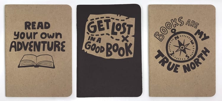 Get Lost In a Good Book 3-pack Notebooks (LoveLit)