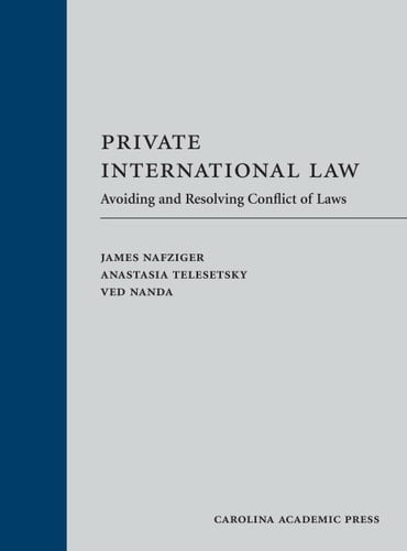 Private International Law Avoiding and Resolving Conflict of Laws