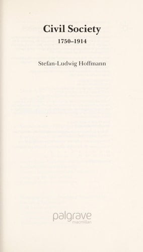 Civil Society 1750-1914