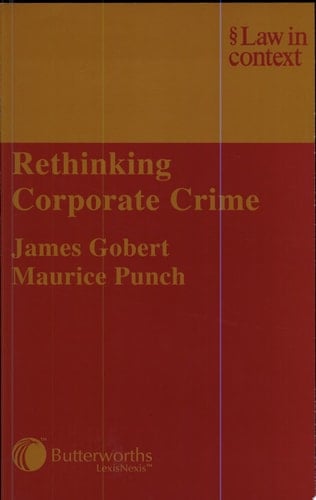 Rethinking Corporate Crime