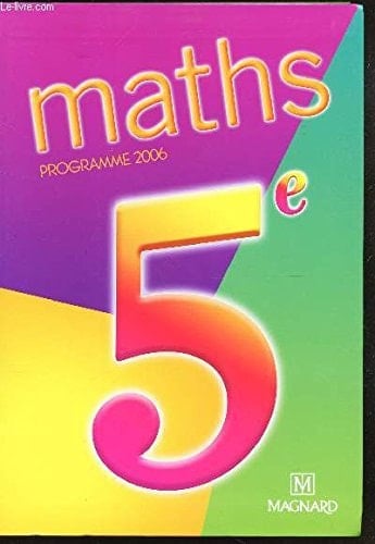 Maths, 5e programme 2006