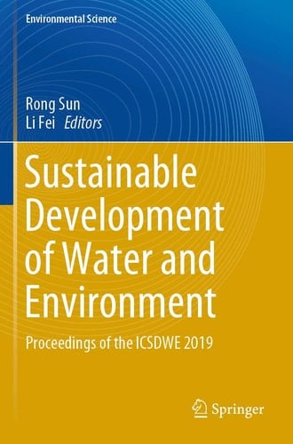 Sustainable Development of Water and Environment Proceedings of the ICSDWE 2019
