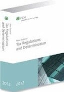 New Zealand Tax Regulations and Determination 2012