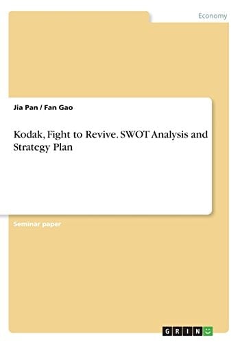 Kodak, Fight to Revive. SWOT Analysis and Strategy Plan