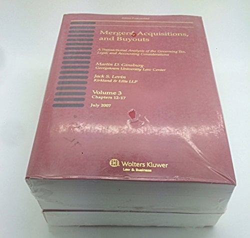 Mergers, Acquisitions, and Buyouts, July 2007 4 Volume Print Set