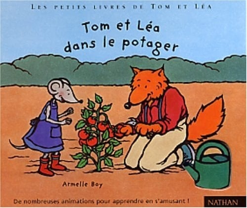 Tom et Léa dans le potager