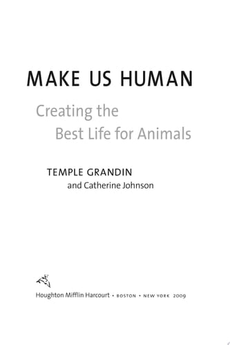 Animals Make Us Human