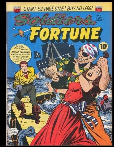 Soldiers of Fortune #3 Golden Age Adventure Comic 1951