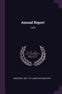 Annual Report 1970