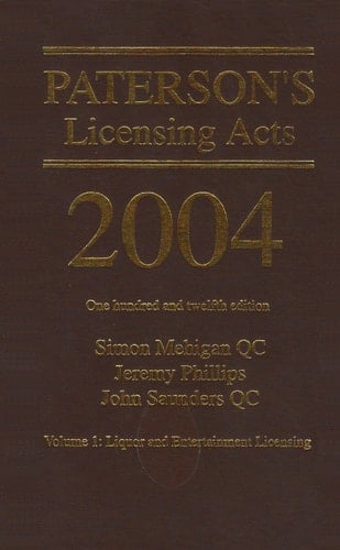 Paterson's Licensing Acts 2004