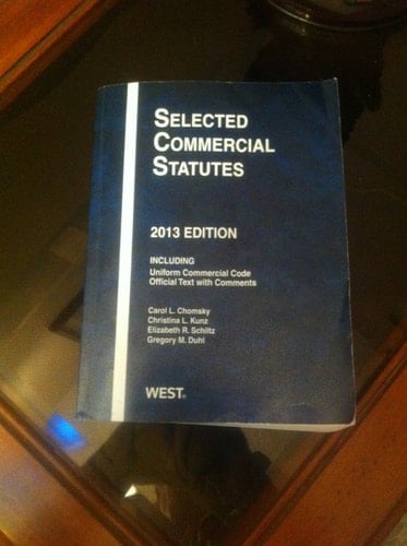 Selected Commercial Statutes, 2013