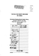 Social security reform in Chile (An occasional paper of the IDB)