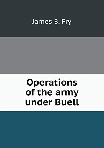 Operations of the army under Buell