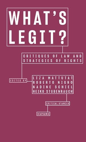 What's Legit? Critiques of Law and Strategies of Rights
