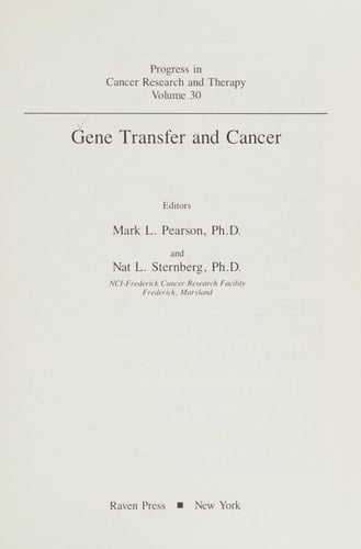 Gene Transfer and Cancer