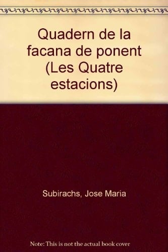 Quadern de la façana del ponent