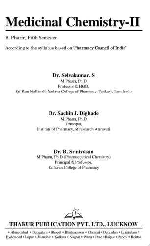 Medicinal Chemistry-II e-Book for B.Pharm 5th Semester as per PCI Syllabus