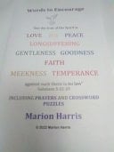 Words to Encourage Including Prayers and Crossword Puzzles