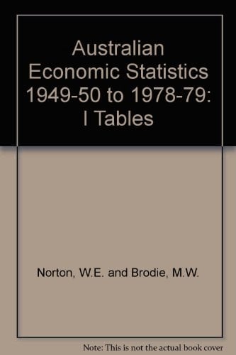Australian Economic Statistics, 1949-50 to 1978-79: Graphs