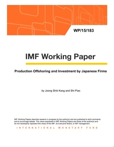Production Offshoring and Investment by Japanese Firms