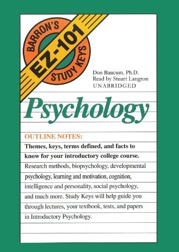 Barron's Ez 101 Study Keys: Psychology (Barron's EZ-101 Study Keys (Audio)) [UNABRIDGED]