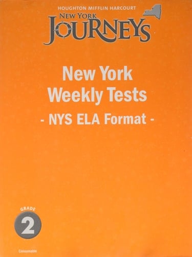 Houghton Mifflin Harcourt Journeys New York Weekly Test Grade 2