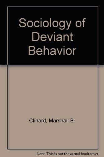 Sociology of Deviant Behavior