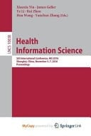 Health Information Science 5th International Conference, HIS 2016, Shanghai, China, November 5-7, 2016, Proceedings