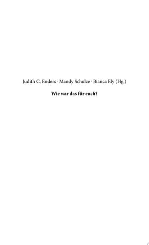 Wie war das für euch? die dritte Generation Ost im Gespräch mit ihren Eltern