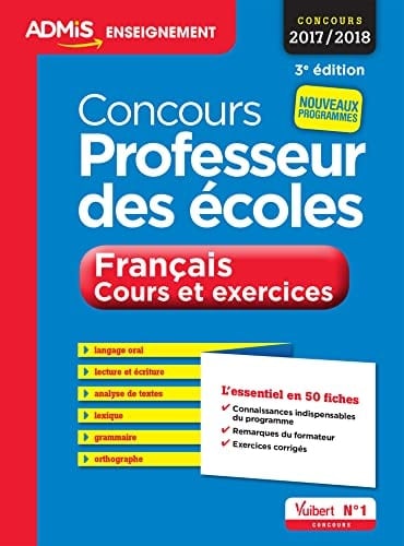 Concours professeur des écoles français, cours et exercices
