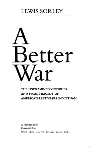 A Better War