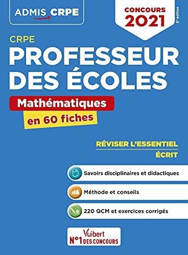 CRPE Professeur des écoles Mathématiques en 60 fiches