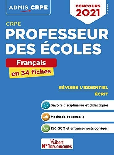 CRPE Professeur des écoles Français en 34 fiches
