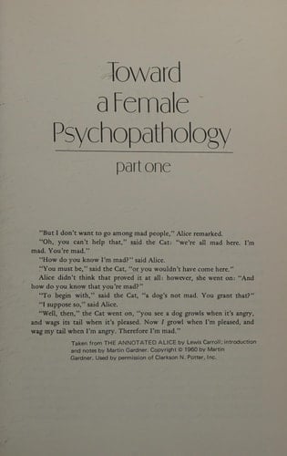 The psychopathology of women (A Spectrum book)