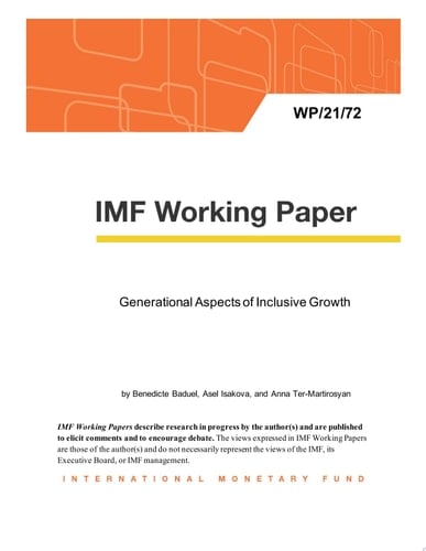 Generational Aspects of Inclusive Growth