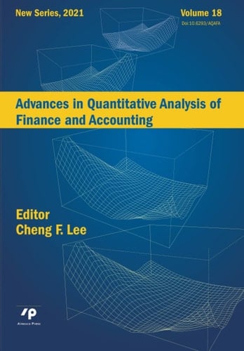 Advances in Quantitative Analysis of Finance and Accounting (New Series) vol.18