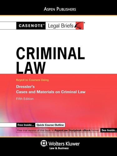 Criminal Law Dressler 5E