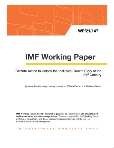 Climate Action to Unlock the Inclusive Growth Story of the 21st Century