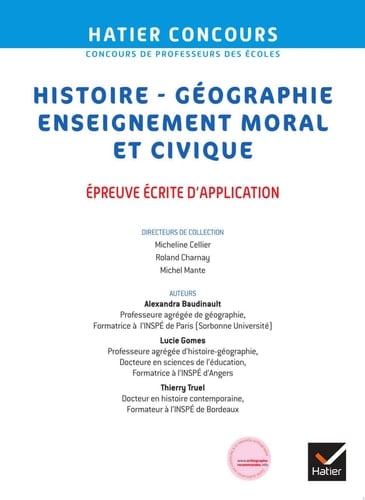 Histoire-Géographie-EMC- CRPE 2022 - Epreuve écrite d'admissibilité