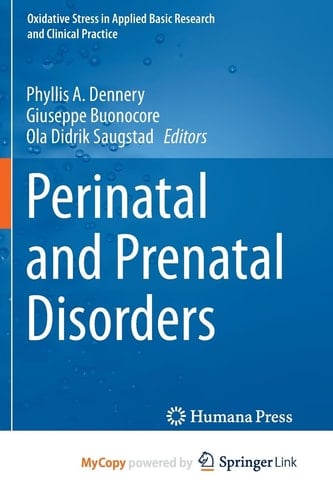 Perinatal and Prenatal Disorders